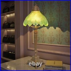 Stunning Original Art Deco Table Lamp MANCHESTER GREEN Brass Lamp 1920