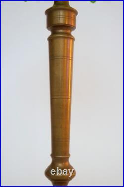 Stunning Original Art Deco Table Lamp MANCHESTER GREEN Brass Lamp 1920