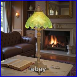 Stunning Original Art Deco Table Lamp MANCHESTER GREEN Brass Lamp 1920