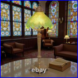 Stunning Original Art Deco Table Lamp MANCHESTER GREEN Brass Lamp 1920
