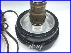TIFFIN GLASS FIGURAL LAMP BASE NEW ALUMINUM REPLICA (Hard to Find Interchange)