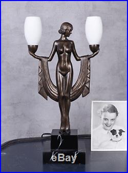 TISCHLAMPE Frauenakt LAMPE ART DECO TISCHLEUCHTE 20er Jahre Leuchte Dekolampe