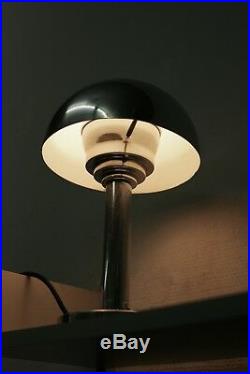 TRUE VINTAGE BAUHAUS TISCHLAMPE Lampe Art Deco 30s Aluminium poliert 40s Leuchte