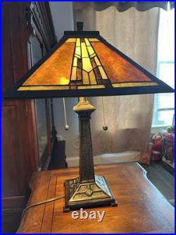 Table Lamp Art Deco Look Double Pull Chain Made In China