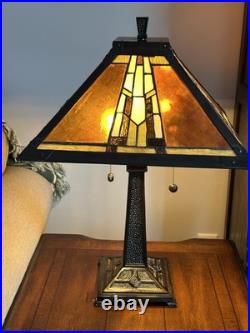 Table Lamp Art Deco Look Double Pull Chain Made In China