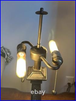 Table Lamp Art Deco Look Double Pull Chain Made In China