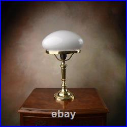 Table Lamp in Art Deco Style Gray