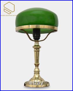 Table Lamp in Art Deco Style Green