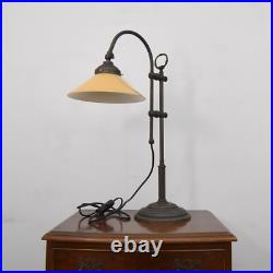 Table Lamp in Art Deco Style Light Orange