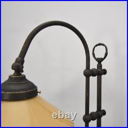 Table Lamp in Art Deco Style Light Orange