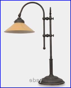 Table Lamp in Art Deco Style Light Orange