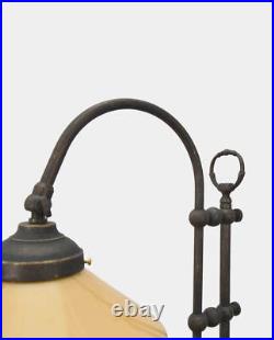 Table Lamp in Art Deco Style Light Orange