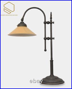 Table Lamp in Art Deco Style Light Orange