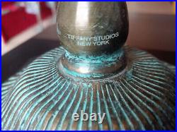 Tiffany Antique Replica bronze base autograph
