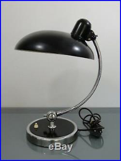 Tischlampe, Christian Dell, Kaiser & Co, Modell 6631, Präsident, Art Deco, schwarz