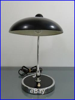 Tischlampe, Christian Dell, Kaiser & Co, Modell 6631, Präsident, Art Deco, schwarz