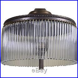 Tischlampe Schreibtischlampe Stehlampe Art Deco Lampe Glas Messing