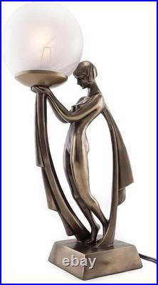 Top Collection Modern Art Deco Lady Lamp Statue Table Lamp Sculpture-NEW