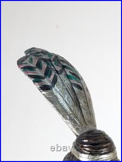 Toscano Art Deco Style Peacock Twin Maiden Table Lamp Beautiful Ladies Torchier