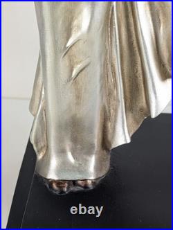 Toscano Art Deco Style Peacock Twin Maiden Table Lamp Beautiful Ladies Torchier