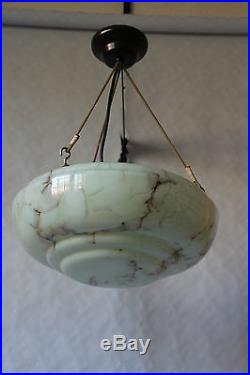 Traumhafte Deckenlampe Hängelampe Art Deco marmoriert Bakelit