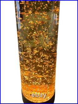 Tripod Florence Art Co Liquid Silver Flakes Glitter Lamp Retro 60's Art Deco VTG