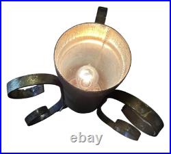 Tripod Florence Art Co Liquid Silver Flakes Glitter Lamp Retro 60's Art Deco VTG