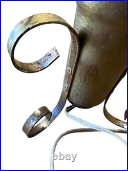 Tripod Florence Art Co Liquid Silver Flakes Glitter Lamp Retro 60's Art Deco VTG