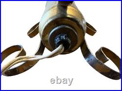 Tripod Florence Art Co Liquid Silver Flakes Glitter Lamp Retro 60's Art Deco VTG