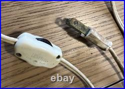 Tripod Florence Art Co Liquid Silver Flakes Glitter Lamp Retro 60's Art Deco VTG