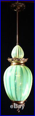 URANIUM VASELINE PENDANT Lamp Petit Art Nouveau Art Deco Bohemia Chandelier