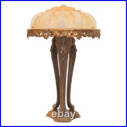 Unique Art Deco Design Table Lamp NEW TRINITY Brass Lamp Rare