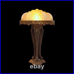 Unique Art Deco Design Table Lamp NEW TRINITY Brass Lamp Rare