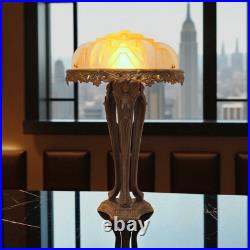 Unique Art Deco Design Table Lamp NEW TRINITY Brass Lamp Rare