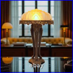 Unique Art Deco Design Table Lamp NEW TRINITY Brass Lamp Rare