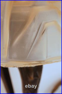 Unique Art Deco Design Table Lamp NEW TRINITY Brass Lamp Rare