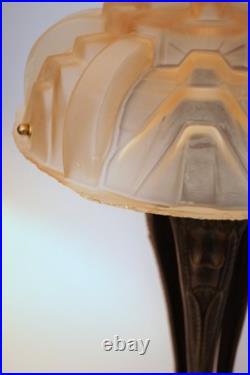 Unique Art Deco Design Table Lamp NEW TRINITY Brass Lamp Rare