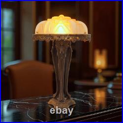Unique Art Deco Design Table Lamp NEW TRINITY Brass Lamp Rare