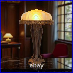Unique Art Deco Design Table Lamp NEW TRINITY Brass Lamp Rare