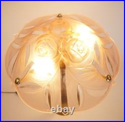 Unique Art Deco Lamp Roses Kiss Light Collector Brass Lamp Berlin