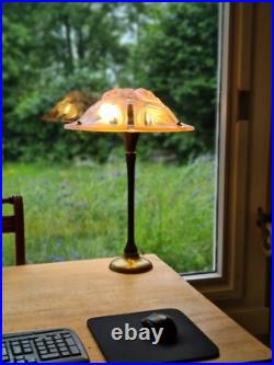 Unique Art Deco Lamp Roses Kiss Light Collector Brass Lamp Berlin