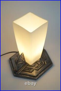 Unique Art Deco Table Lamp OBÉLISQUE INVERSÉ One Of A Kind Table Light Lamp