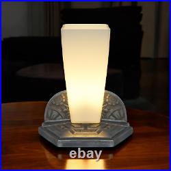 Unique Art Deco Table Lamp OBÉLISQUE INVERSÉ One Of A Kind Table Light Lamp