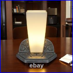 Unique Art Deco Table Lamp OBÉLISQUE INVERSÉ One Of A Kind Table Light Lamp