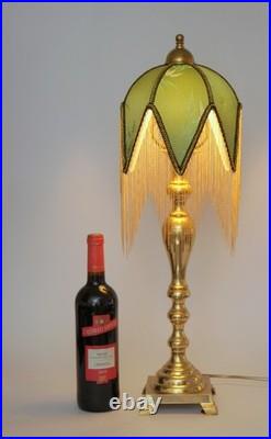 Unique Type Déco Art Nouveau Table Lamp Stoke on Trent Unique Brass