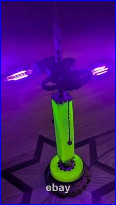 Uranium Glass Art Deco Styled Table Lamp Recently Refurbished