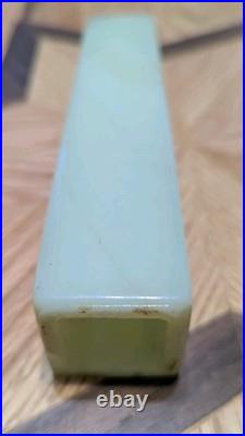 Uranium Glass Art Deco Table Lamp Recently Refurbished