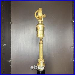 Uranium Glass Bridge Arm Table Lamp Art Deco Vintage Antique Houze Akro Agate