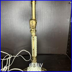 Uranium Glass Bridge Arm Table Lamp Art Deco Vintage Antique Houze Akro Agate Uranium Glass Bridge Arm Table Lamp Art Deco Vintage Antique Houze Akro Agate