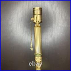 Uranium Glass Lamp Art Deco Style Vintage Custom Build